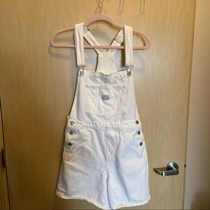 Levi’s White Denim Overalls